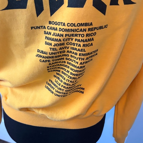 Justin Bieber Purpose Tour Medium Oversized Cropped Hoodie - Picture 9 of 16